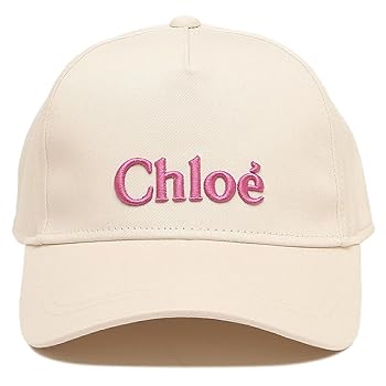 【お値下げ】Chloé クロエ ホワイトキャップ ピンク刺繍 Amazon | [Chloe] [クロエ] 帽子 刺繍ロゴ ホワイト ピンク